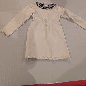 Gymboree White Dress with Black Collar